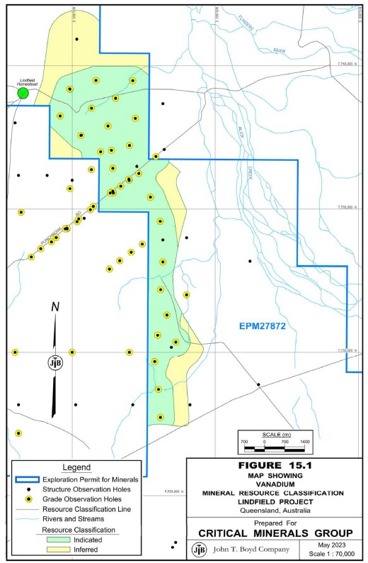 A map showing the plan view of the Lindfield Project Resource