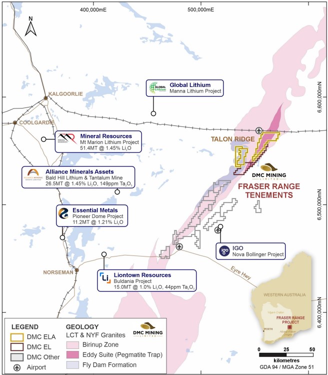 DMM Talon Ridge Fraser Range Li Map