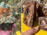 Rocks from the Kaa gold discovery at surface near Bundaberg in Queensland